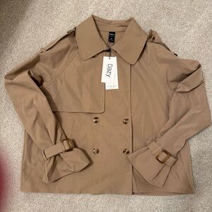 Dazy Women's Classic Tan Trench Coat
